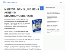Tablet Screenshot of niemehrakne.net